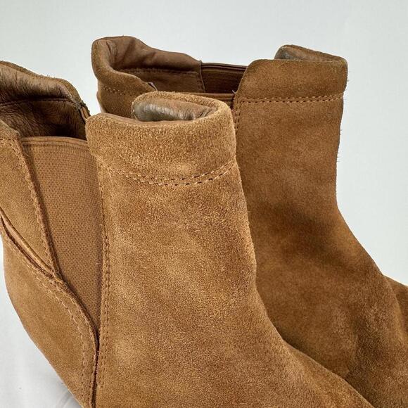 Sorel Boots Women’s 11 brown suede wedge minimalist fall boho fall after hours - Picture 7 of 9